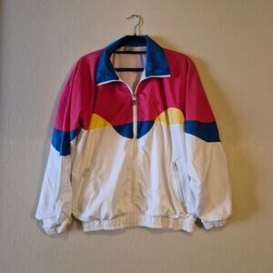 90s Vintage Sergio Tacchini Pop Windbreaker Jacket